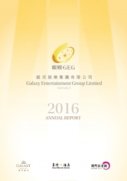 Galaxy Entertainment Group Limited - Environmental, Social and Governance content is included in Annual Report 2016